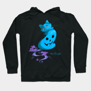 Mili Fay’s Halloween Pumpkin Cat — Blue Hoodie
